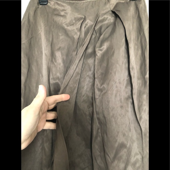 Lafayette 148 NY Taffeta Skirt size 8 Pleated Front Chic cozy gorgeous style - Picture 4 of 13